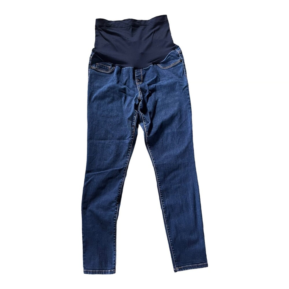 Liz Lange Maternity for Target Denim Size S Skinny Jean Jegging Full Belly Panel